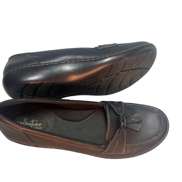 Clarks Ashland Bubble Slip-On Black Loafer Comfort Flats Women’s Size 12 N - Picture 8 of 14